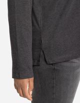 Hosszú ujjú felső - Kerek nyakkivágás - sötétszürke