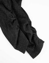 Langarmshirt - Lurex - schwarz