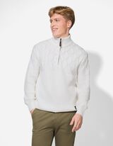 Troyer - Zopfstrick - weiß