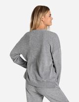 sweter - mieszanka wiskozowa - szary