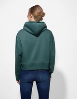 Hoodie - einfarbig - dunkelgr&uuml;n