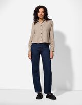 Blúz - Kockás - bézs