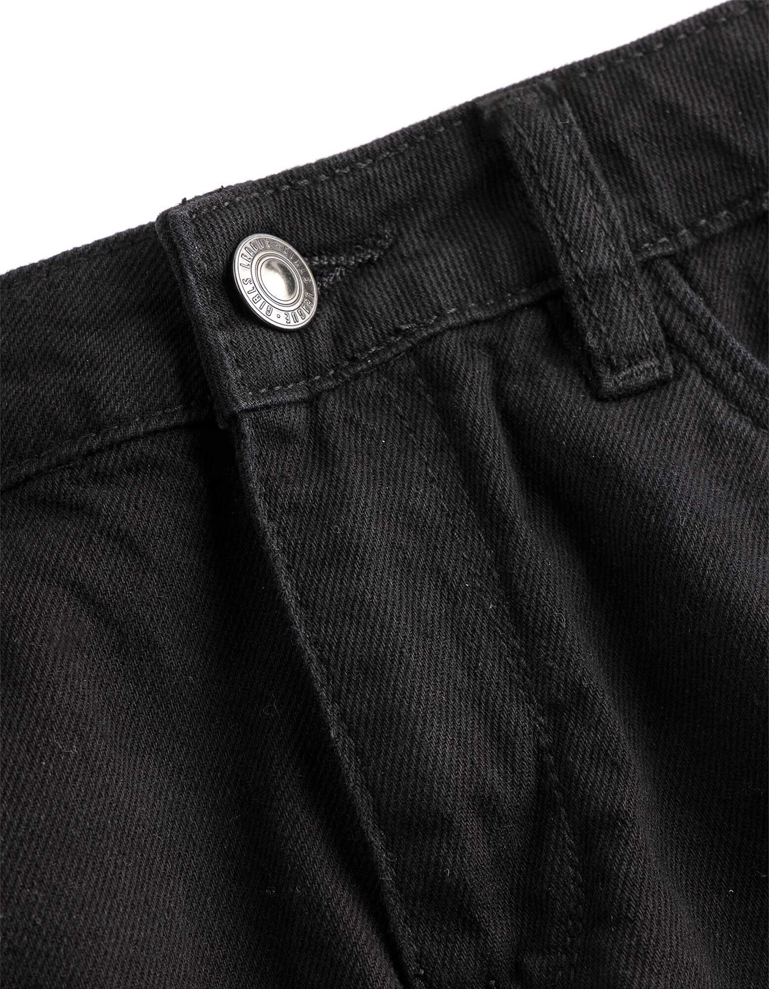 Jeansshorts - Destroyed - schwarz