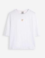 T-Shirt - Stickerei - Wei&szlig;