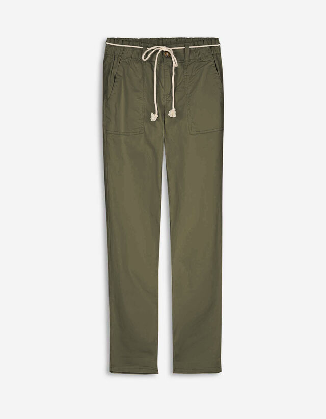 Pantaloni da jogging - Vita alta - verde scuro
