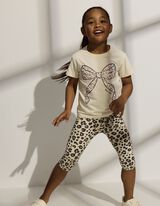 T-shirt - Stampa frontale - Beige