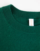 Strickshirt - Kaschmir - dunkelgrün