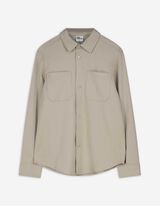 Hemdjacke - Viskose-Anteil - beige