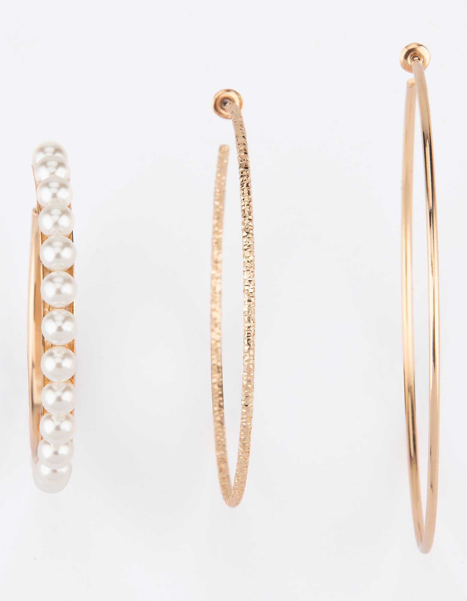 des boucles d'oreilles - Lot de 3