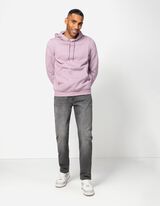 Mikina s kapucňou - Zmes bavlny - ruzova