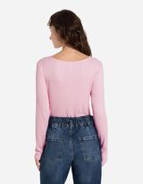 Majica dugih rukava - LENZING™ ECOVERO™ - roze