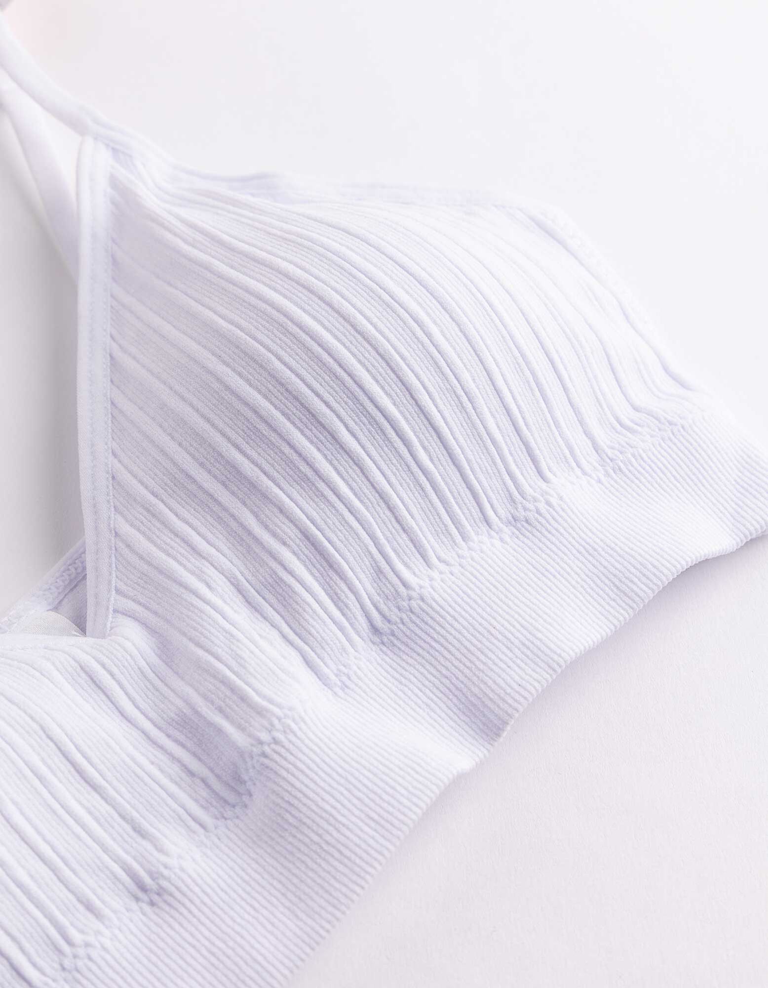 Bustier - &uuml;berwiegend nahtlos - Wei&szlig;