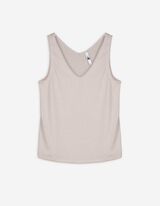 Top - Metallic details - beige