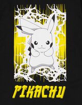 Hossz&uacute; ujj&uacute; felső - Pikachu - fekete