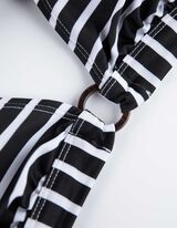 Bikinový vrchný diel - Recyklovaný polyester - cierna