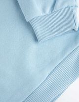 Trikotažinis megztinis - Blizgus paveikslėlis - sviesiai melynas