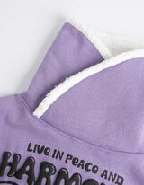 Hoodie - Print - lila