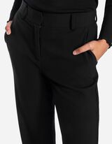 spodnie paperbag - Straight Fit - czarny