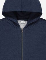 Tepláková bunda - Kapucňa - tmavomodra