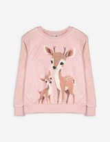 Pullover - Plüsch - rosa