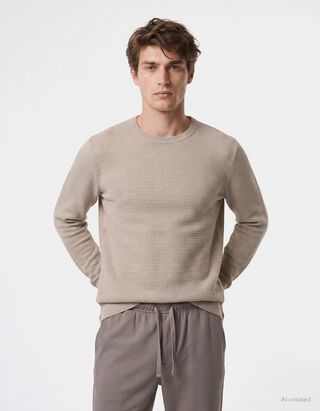 Jogpants - Kn&ouml;chellang - Braun