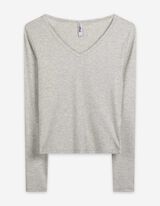 Longsleeve - Modaal - lichtgrijs