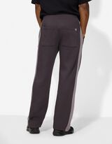 Jogginghose - Kontraststreifen - dunkelgrau