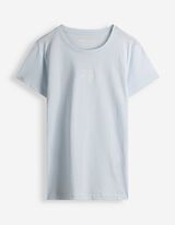 T-shirt - napis - Jasnoniebieski