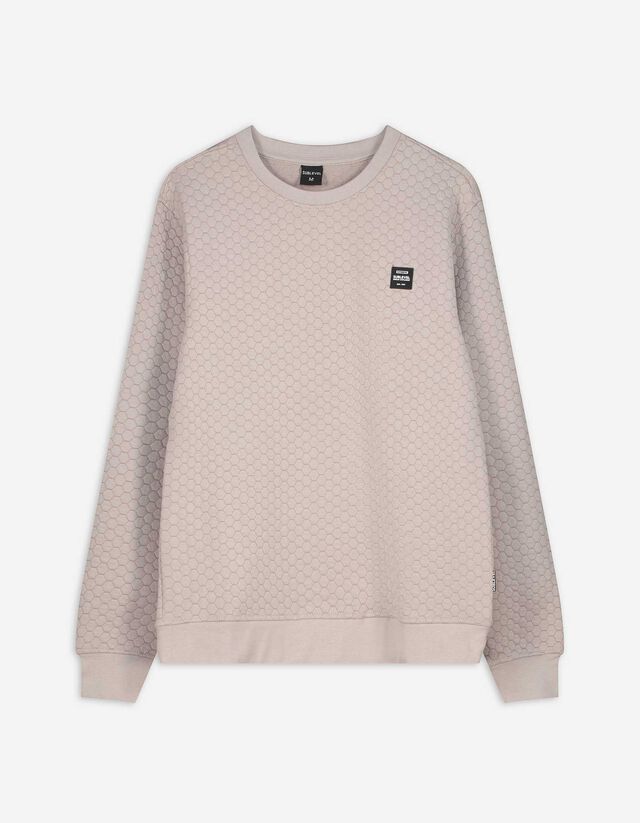 Sweatshirt - Ronde hals - beige