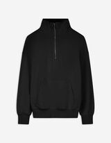Pullover - Reißverschluss - schwarz