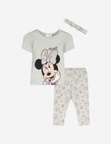 Set aus Sweatshirt Hose und Stirnband - Minnie Mouse - hellgrün
