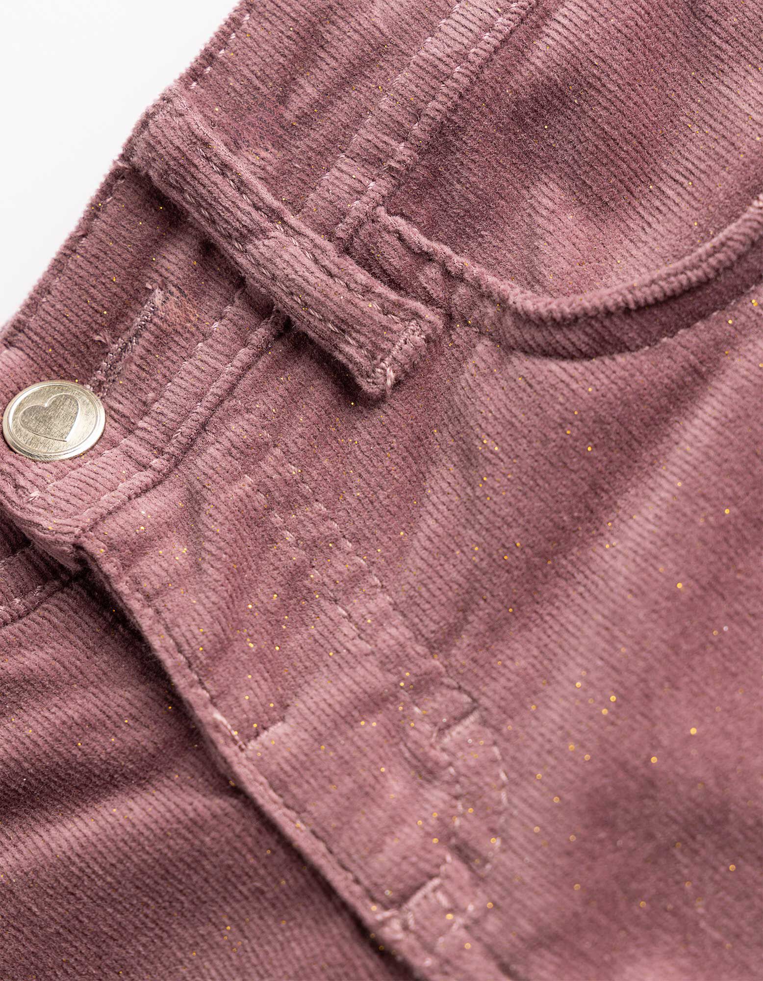 Cordhose - Baumwoll-Mix - Beere