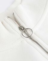 Pulover - Visok ovratnik - belo