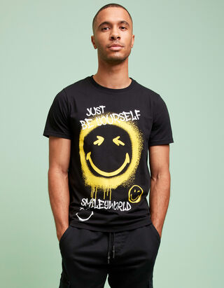T-shirt - Imprim&eacute; - Noir