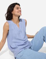 Top - Streifen - blau