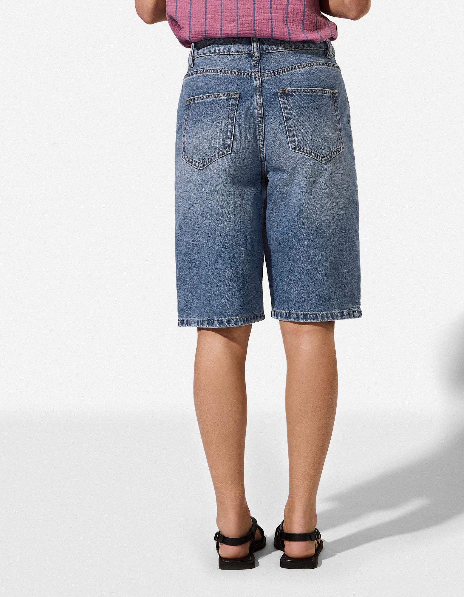 Bermuda  - Relaxed Fit - blau