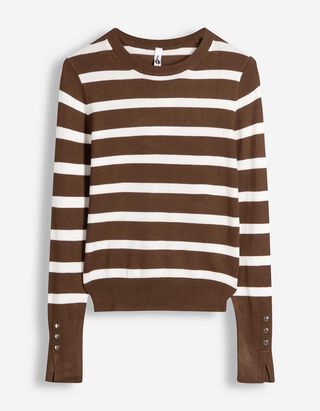 Pullover en tricot - Brun