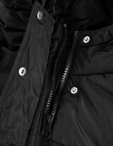 płaszcz - material hydrofobowy - czarny