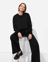 Melegítőfelső - Modál tartalom - fekete