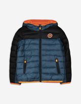 Gewatteerde jas - Label - blauw