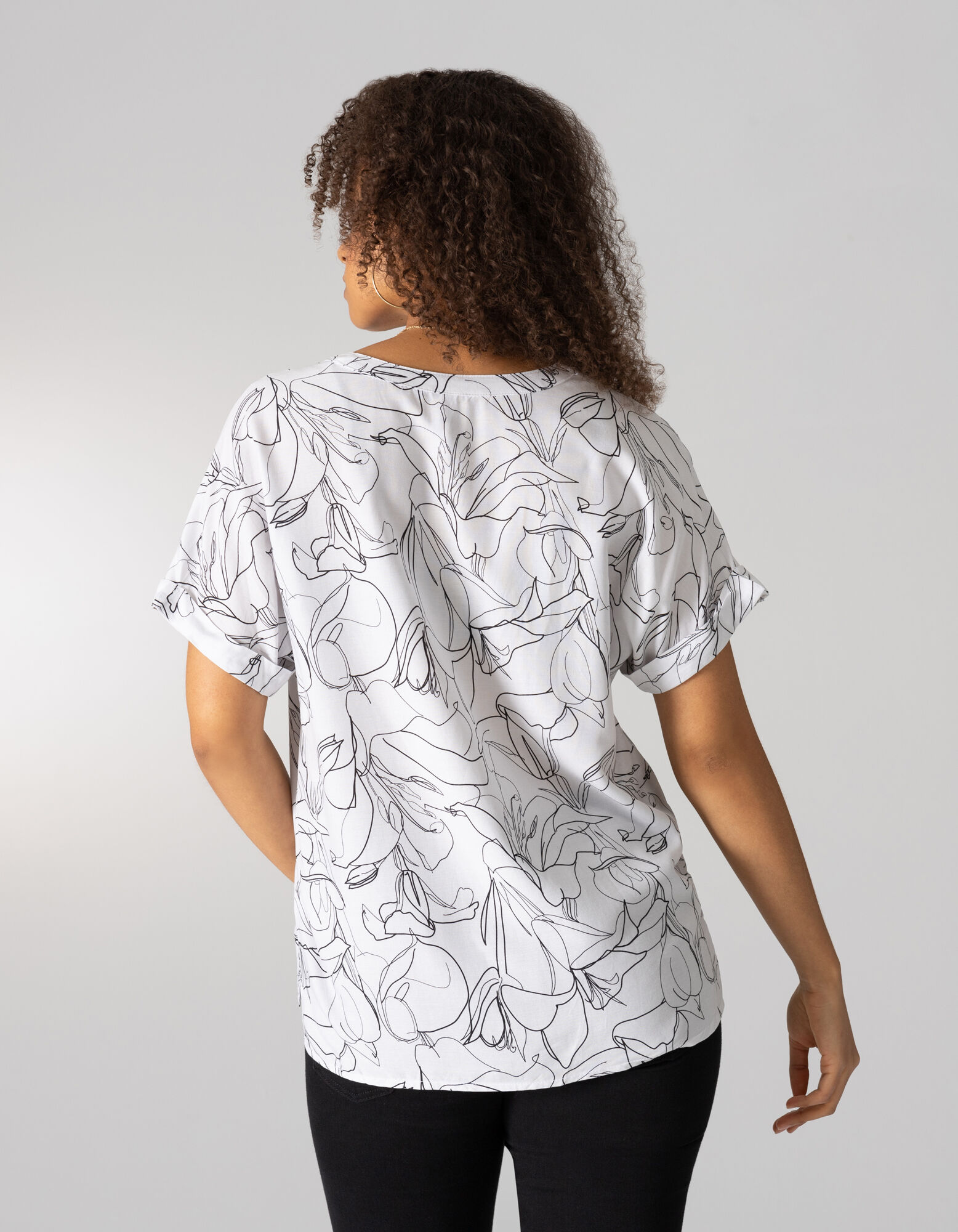 Haut en dentelle - Viscose - blanc