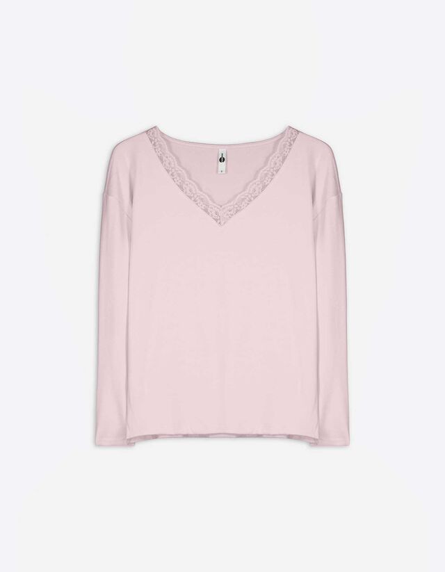 Longsleeve - LENZING™ ECOVERO™ - lichtroze
