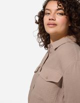 Duga bluza - Džep na grudima - bez