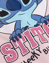 koszulka z długim rękawem - Lilo i Stitch - rozowy