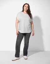 Tričko - Postranní rozparek - bílá