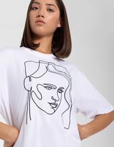 Damen Longshirt - Stickereien