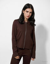 Jachetă - Slim Fit - Maro inchis