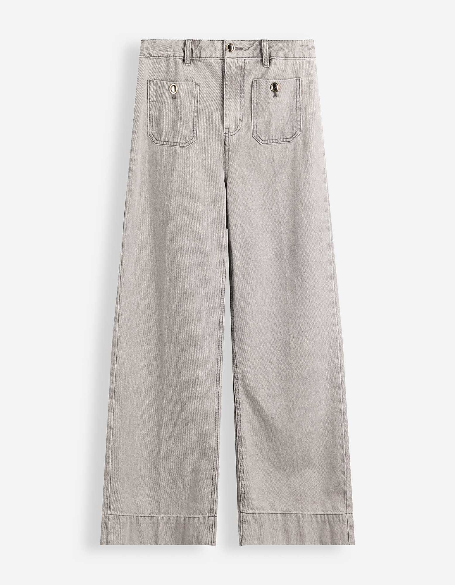 Jeans - Wide Fit - Grau