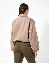 Blouson - Woll-Optik - Beige
