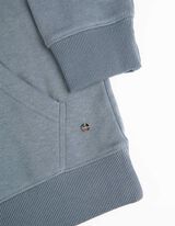 Hoodie - Kangurutasche - türkis